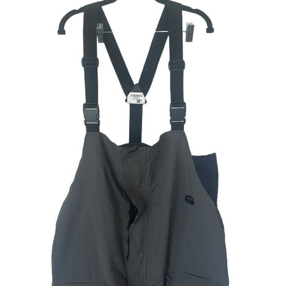 H2O XPRESS Men's Softshell Cargo Pockets Fishing Bib Overalls Gray Size 3XL NWT - Picture 2 of 4